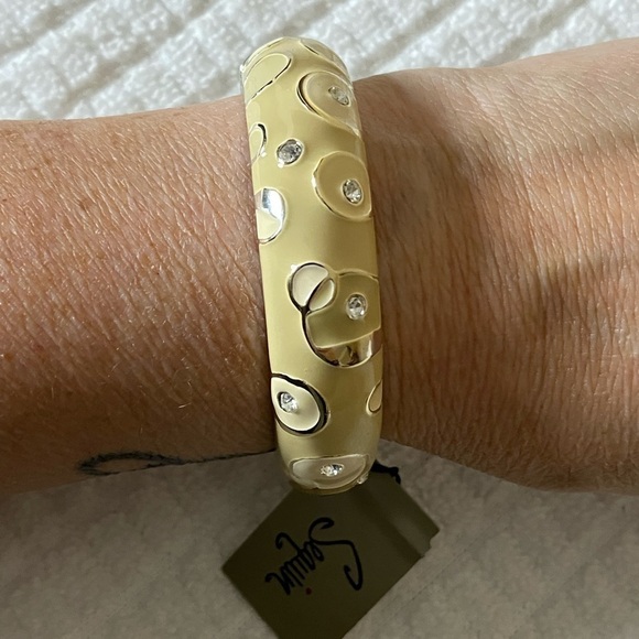 NWT Sequin Bangle Bracelet by Nordstrom (great for Wedding) - Picture 2 of 6